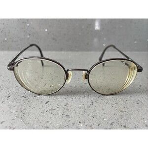 Tura Eyeglasses Frames Only mod. M764 BRN Brown 47-20-140 Japan full rim round